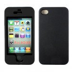 Wholesale iPhone 4S 4 Hard Protector Cover (Black)